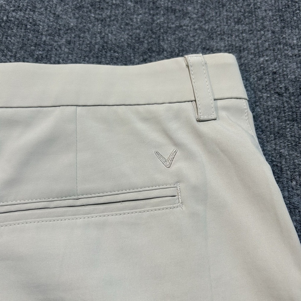 Callaway Mens Chino Shorts Size 36 Gray Flat Front Casual Outdoor - Picture 7 of 13